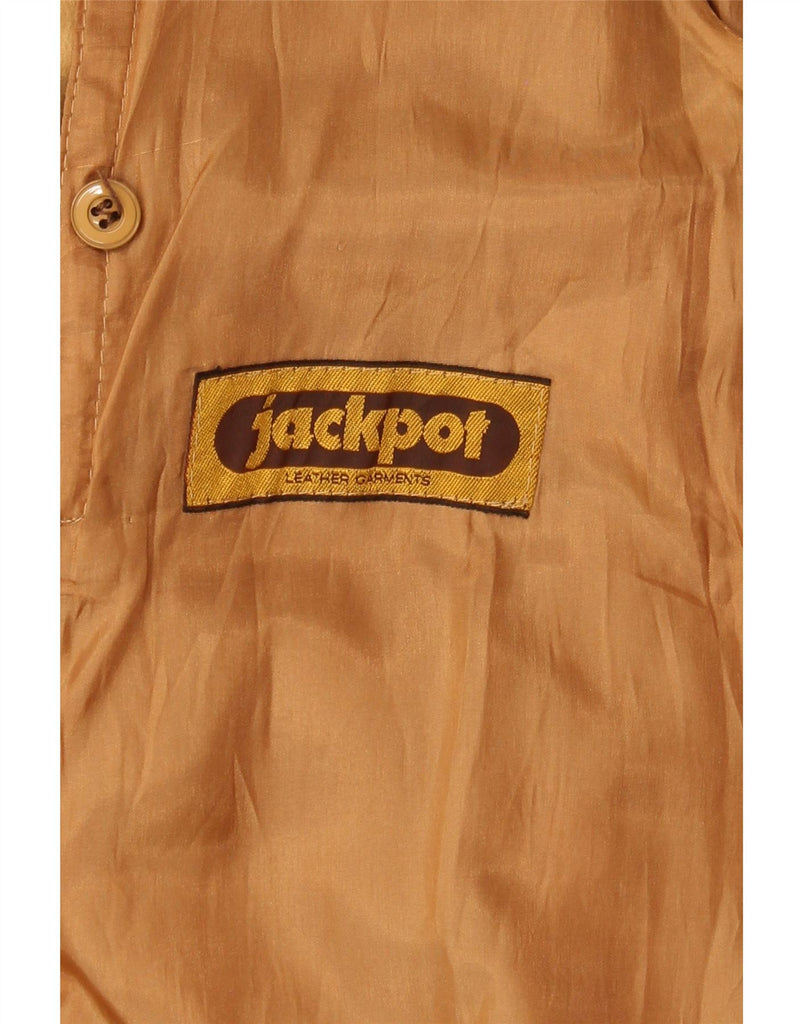 JACKPOT Womens Suede Jacket UK 12 Medium Brown Leather Vintage Jackpot and Second-Hand Jackpot from Messina Hembry 