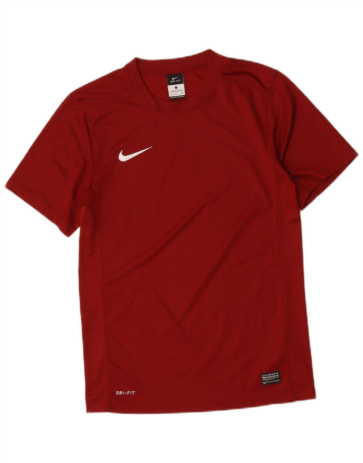 Nike Mens Dri Fit Graphic T-Shirt Top Small Burgundy Polyester