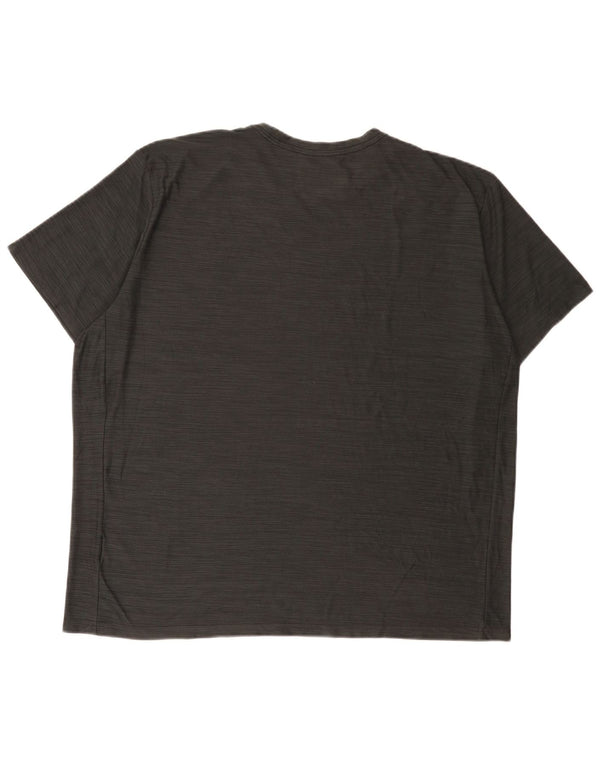 Nike Mens Dri Fit T-Shirt Top 2XL Grey Flecked Polyester