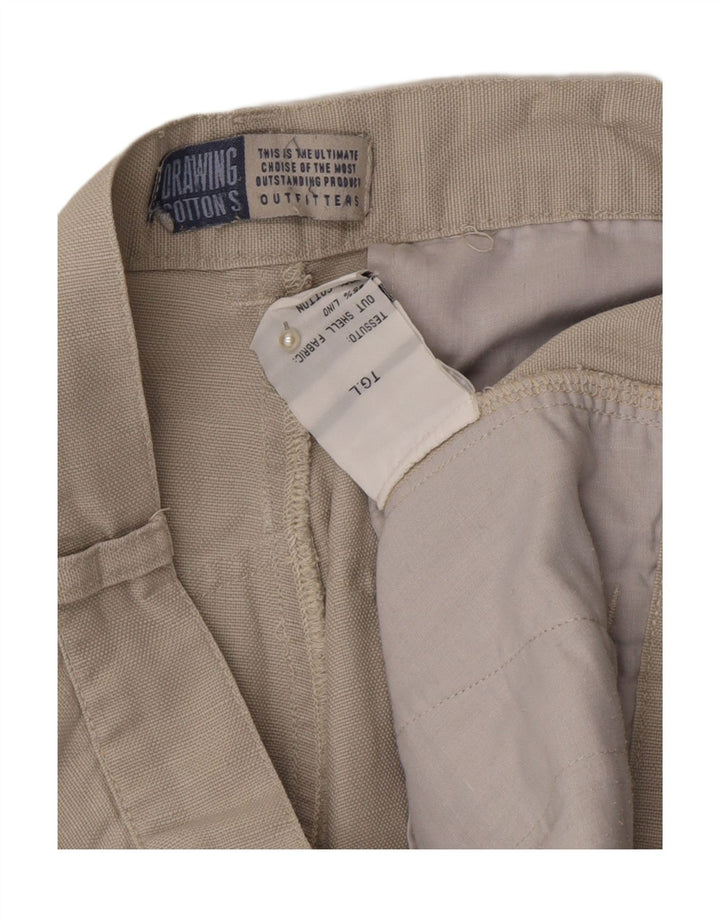 VINTAGE Mens Cargo Shorts Large W34 Beige Cotton Vintage Vintage and Second-Hand Vintage from Messina Hembry 