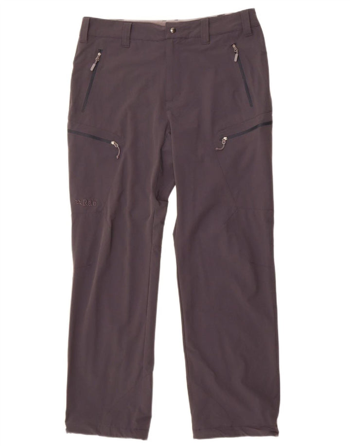 Rab Womens Straight Cargo Trousers W34 L31 Grey Polyamide