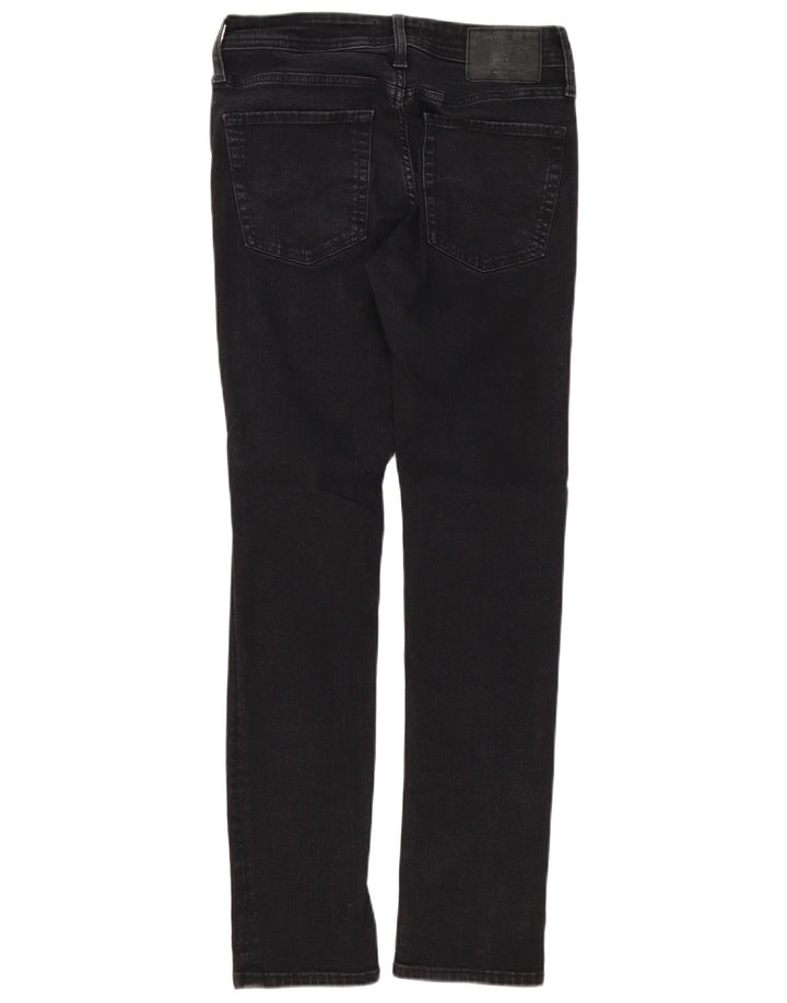 JACK & JONES Mens GLENN Slim Jeans W28 L32 Black Cotton