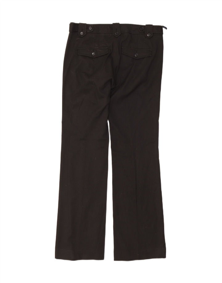 French Connection Womens Straight Suit Trousers UK 12 Medium W32 L32 Black