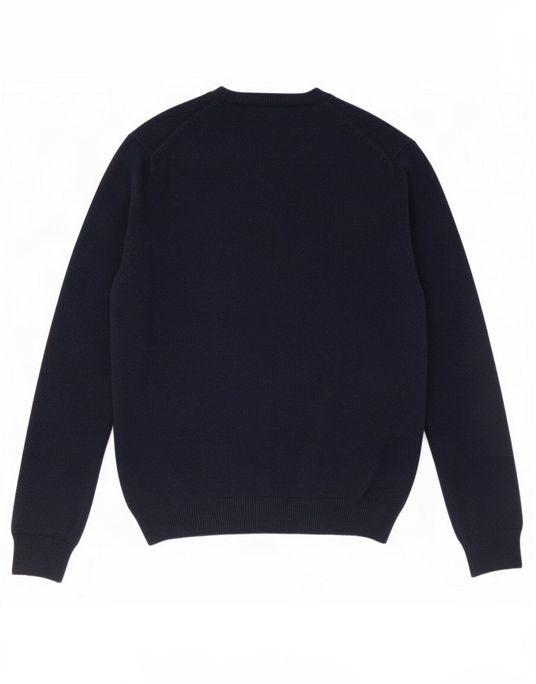 Marks & Spencer Mens V-Neck Jumper Sweater Large Navy Blue Wool