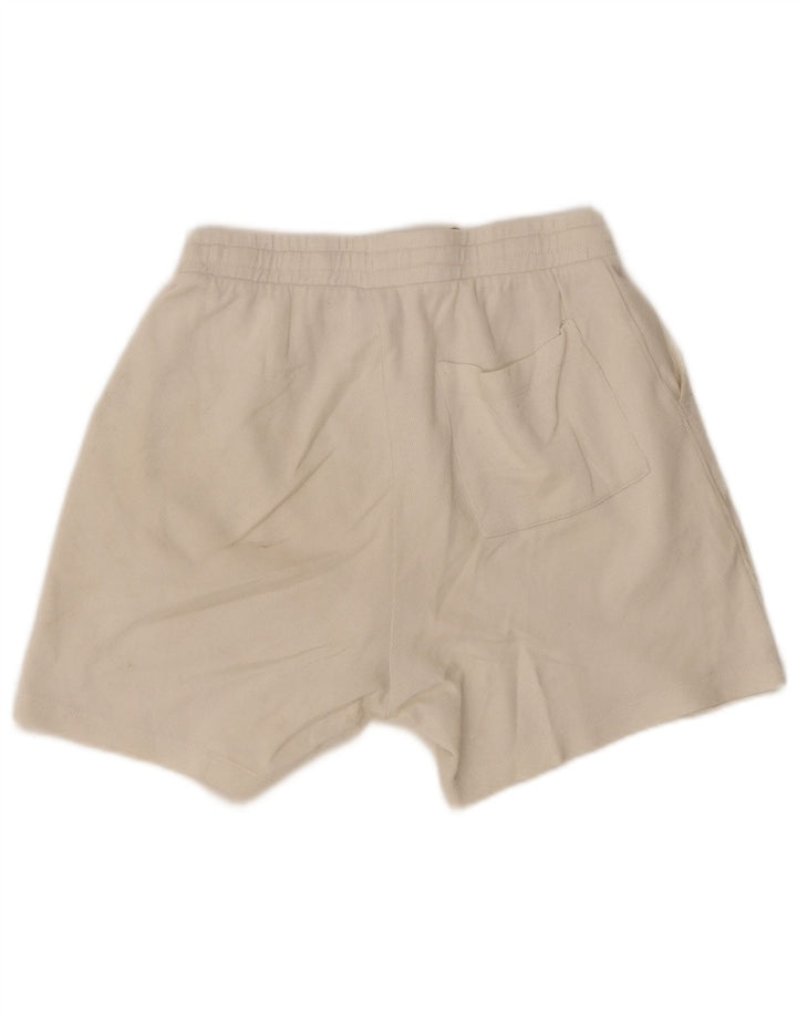 Zara Mens Sport Shorts Small  White Cotton
