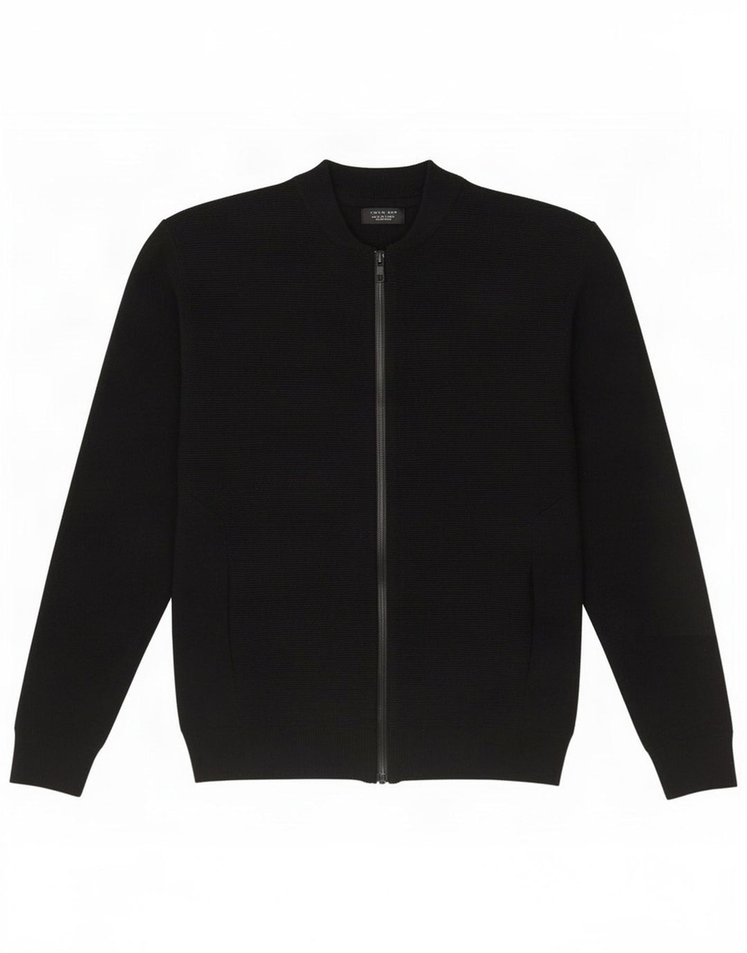 Zara Mens Cardigan Sweater Large Black Cotton