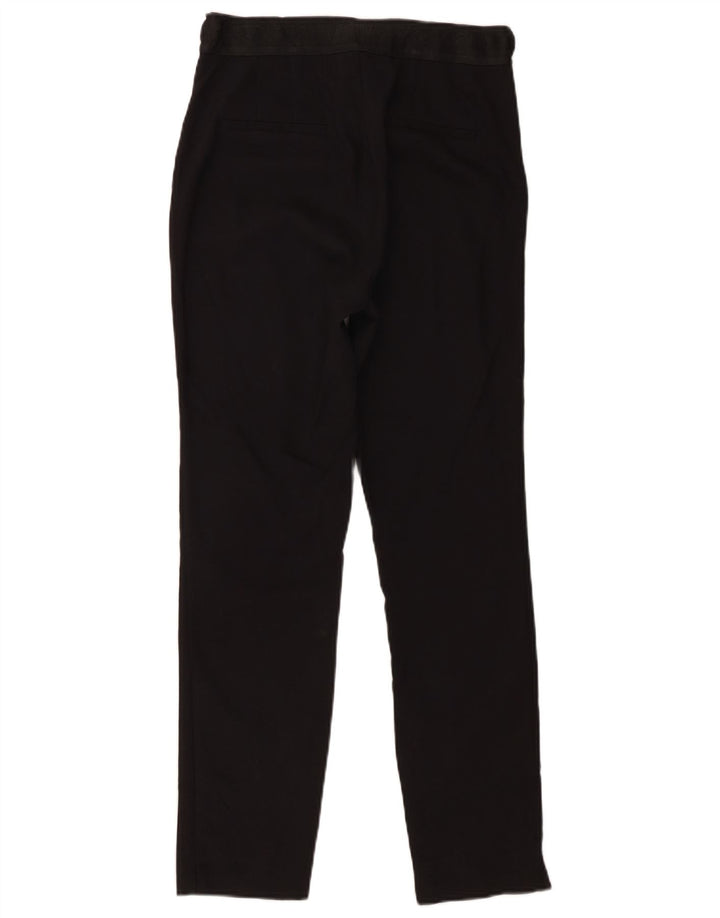 Zara Womens Slim Chino Trousers Small W26 L27 Black
