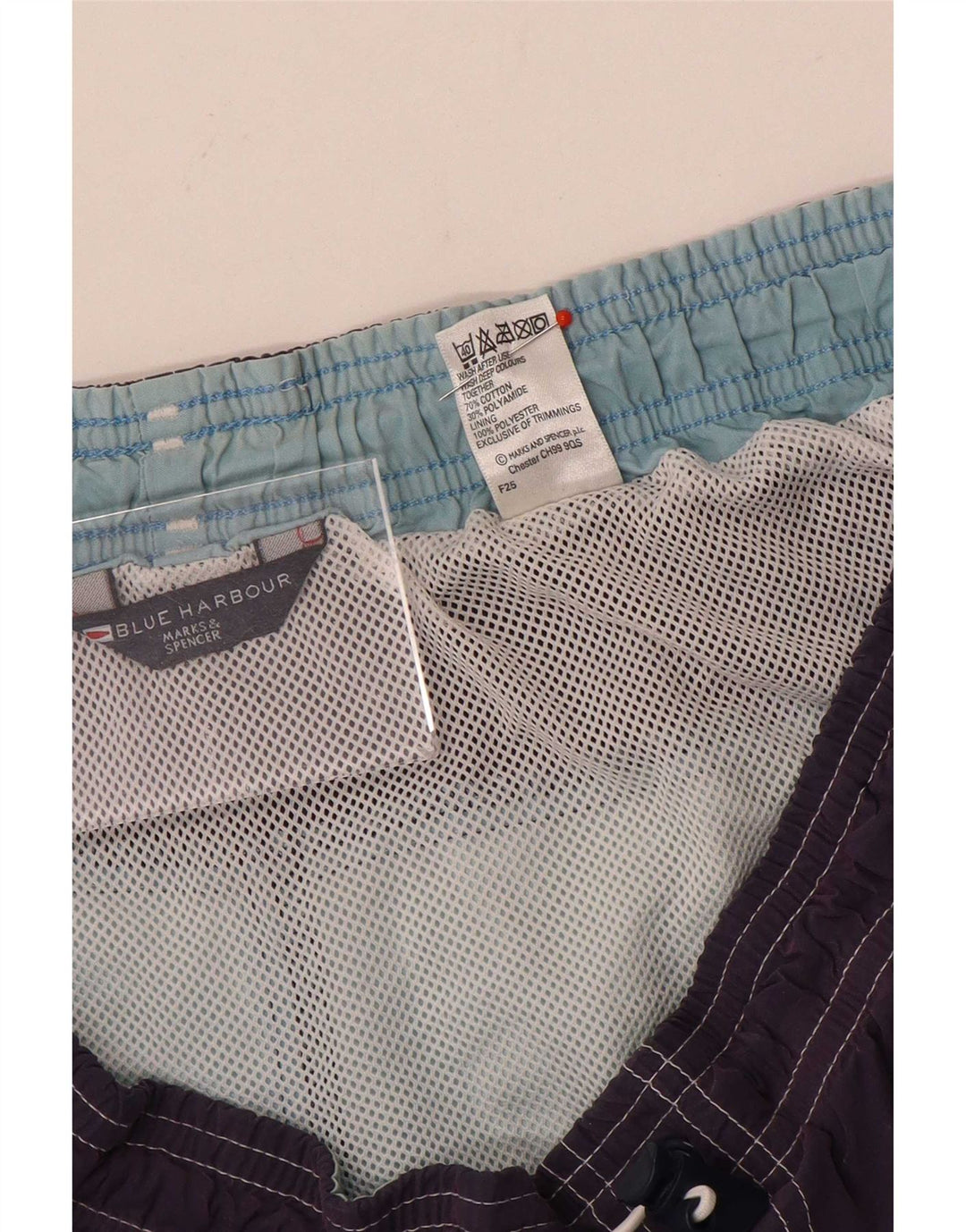 Marks & Spencer Mens Blue Harbour Swimming Shorts Large Purple Colourblock