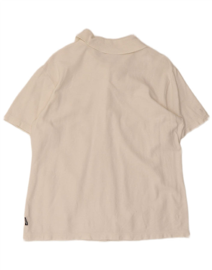 Asics Womens Short Sleeve Shirt UK 16 Large White Cotton