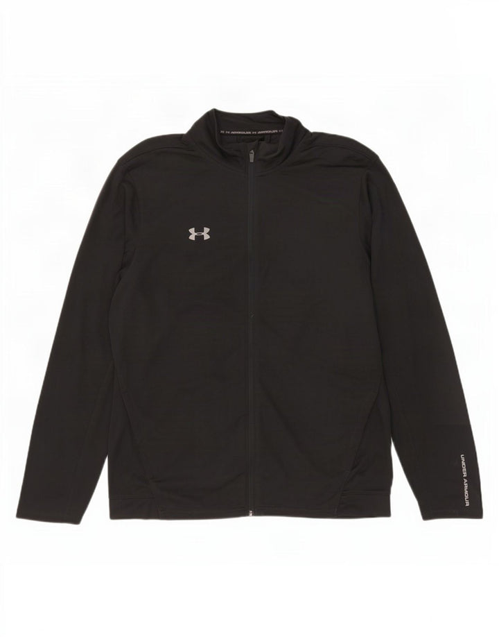 Under Armour Mens Tracksuit Top Jacket XL Black Polyester