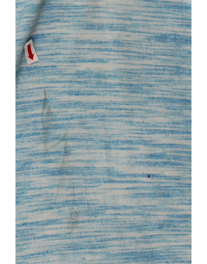 CHAMPION Womens Sweatshirt Jumper UK 14 Medium Blue Flecked Rayon