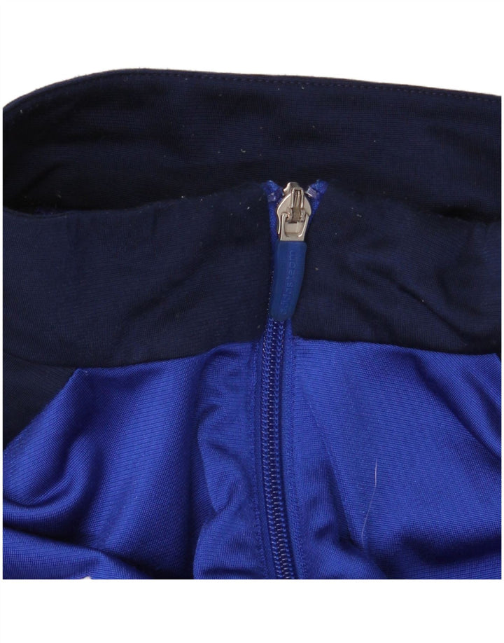Adidas Mens Tracksuit Top Jacket XL Blue Colourblock Polyester