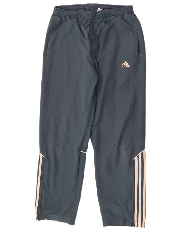 Adidas Mens Tracksuit Trousers Medium Blue Polyester