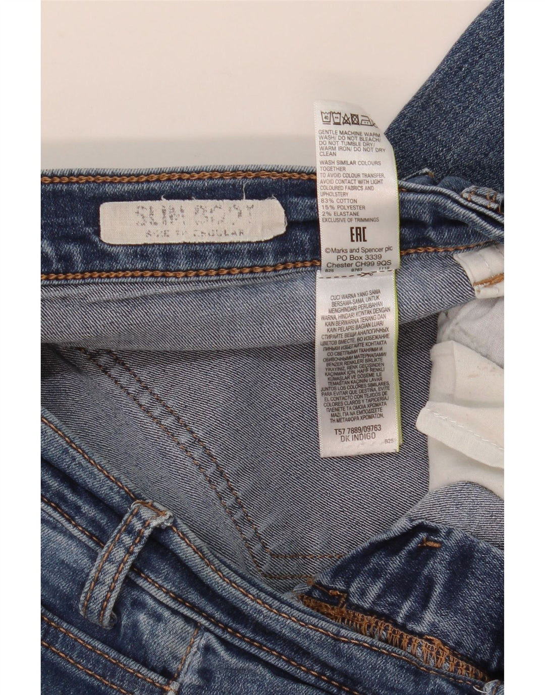 MARKS & SPENCER Womens Regular Fit Bootcut Jeans UK 10 Small W30 L30 Blue
