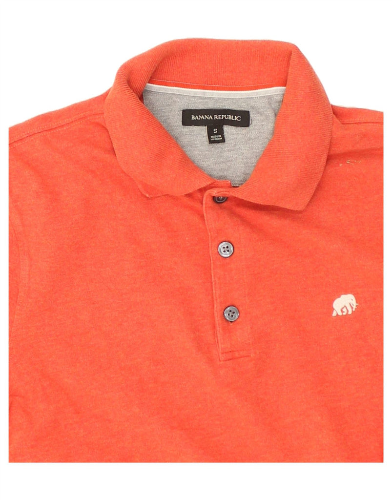 BANANA REPUBLIC Mens Polo Shirt Small Orange Cotton | Vintage Banana Republic | Thrift | Second-Hand Banana Republic | Used Clothing | Messina Hembry 