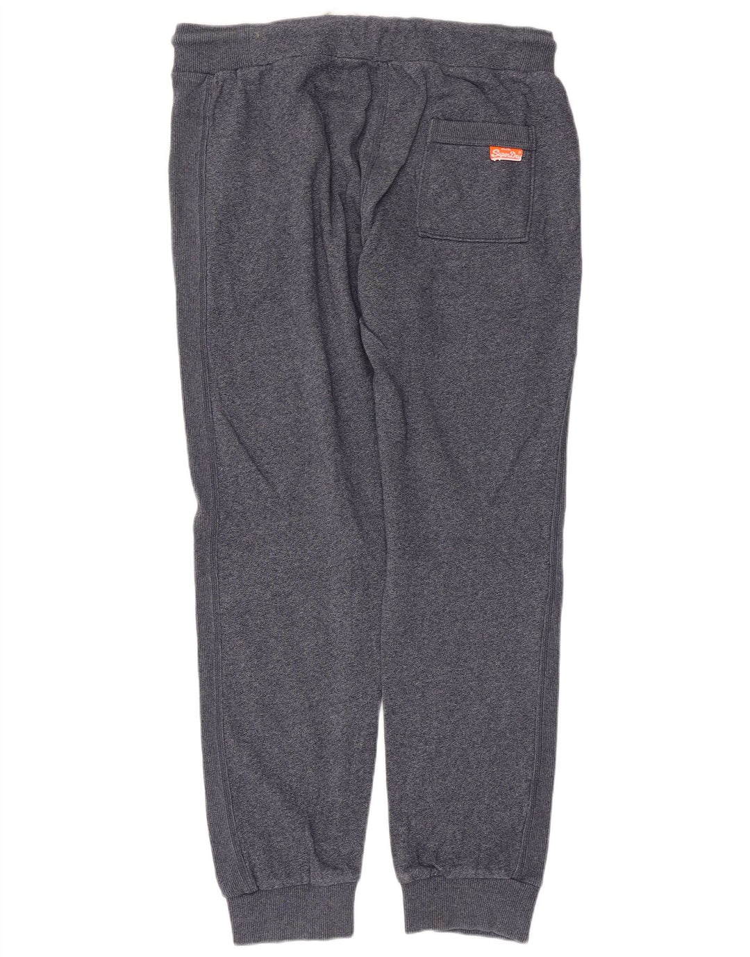 Superdry Mens Slim Fit Tracksuit Trousers Joggers Large Navy Blue Flecked