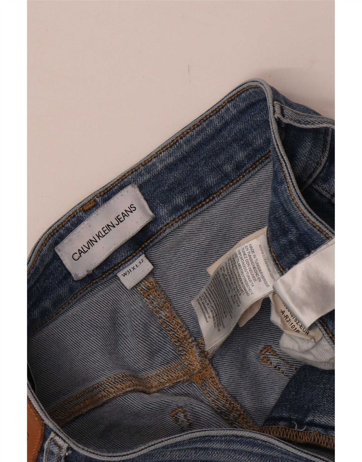 Calvin Klein Mens Slim Jeans W31 L32 Blue Cotton