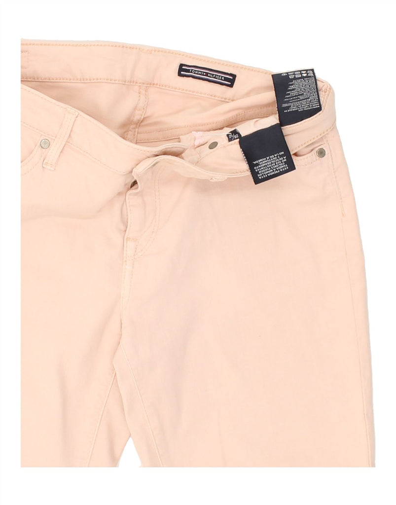 TOMMY HILFIGER Womens Slim Casual Trousers W28 L24 Pink Cotton Vintage Tommy Hilfiger and Second-Hand Tommy Hilfiger from Messina Hembry 