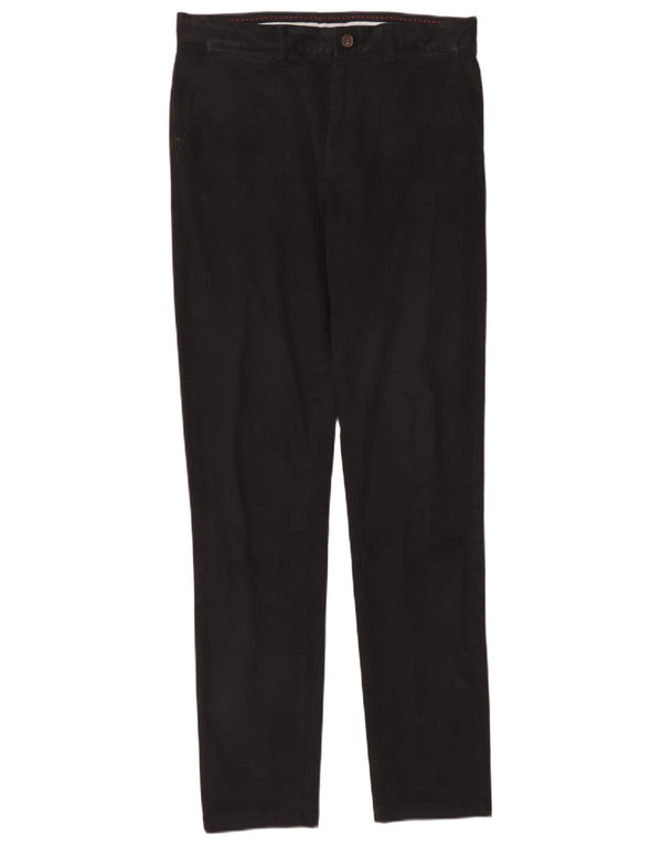 Crew Clothing Mens Slim Fit Chino Trousers W34 L34 Black Cotton
