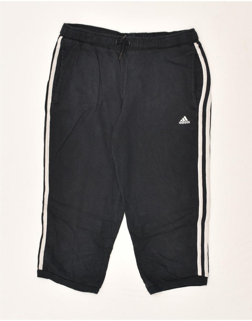 ADIDAS Girls Bermuda Sport Shorts 13-14 Years Black | Vintage Adidas | Thrift | Second-Hand Adidas | Used Clothing | Messina Hembry 