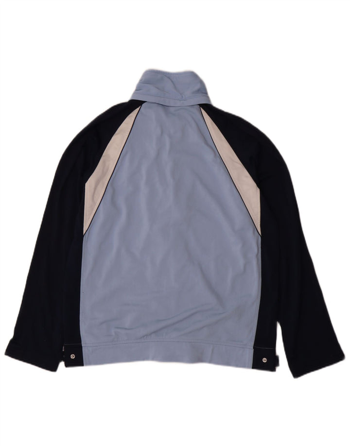 CHAMPION Boys Tracksuit Top Jacket 13-14 Years Blue Colourblock Polyester