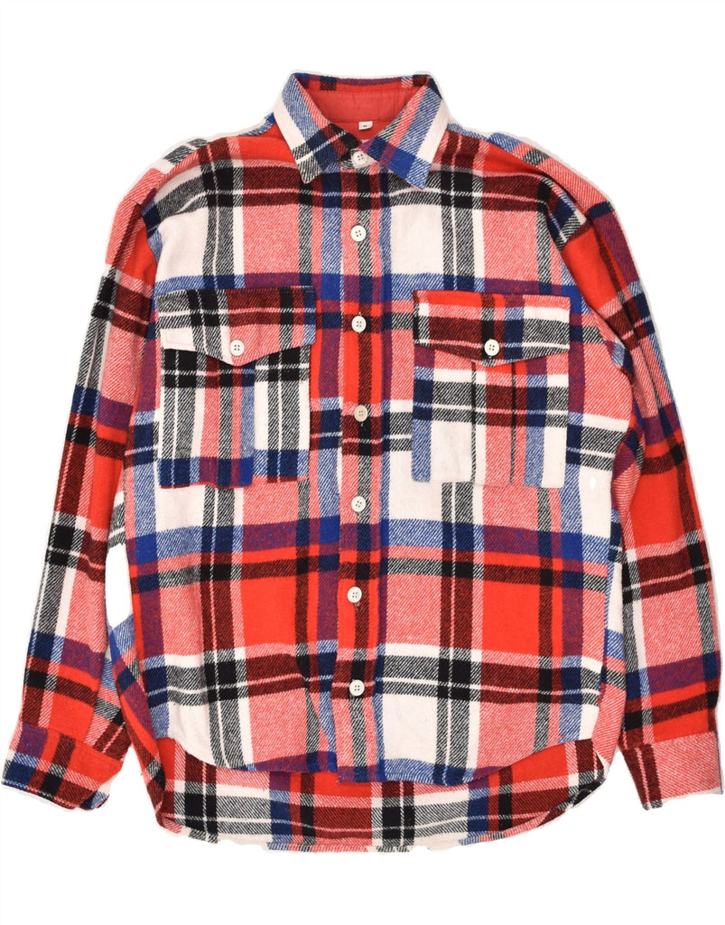 POP 84 Mens Flannel Shirt Small Red Check | Vintage POP 84 | Thrift | Second-Hand POP 84 | Used Clothing | Messina Hembry 