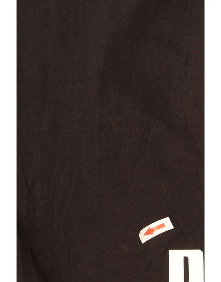 Puma Womens Graphic Sport Shorts UK 12 Medium Black