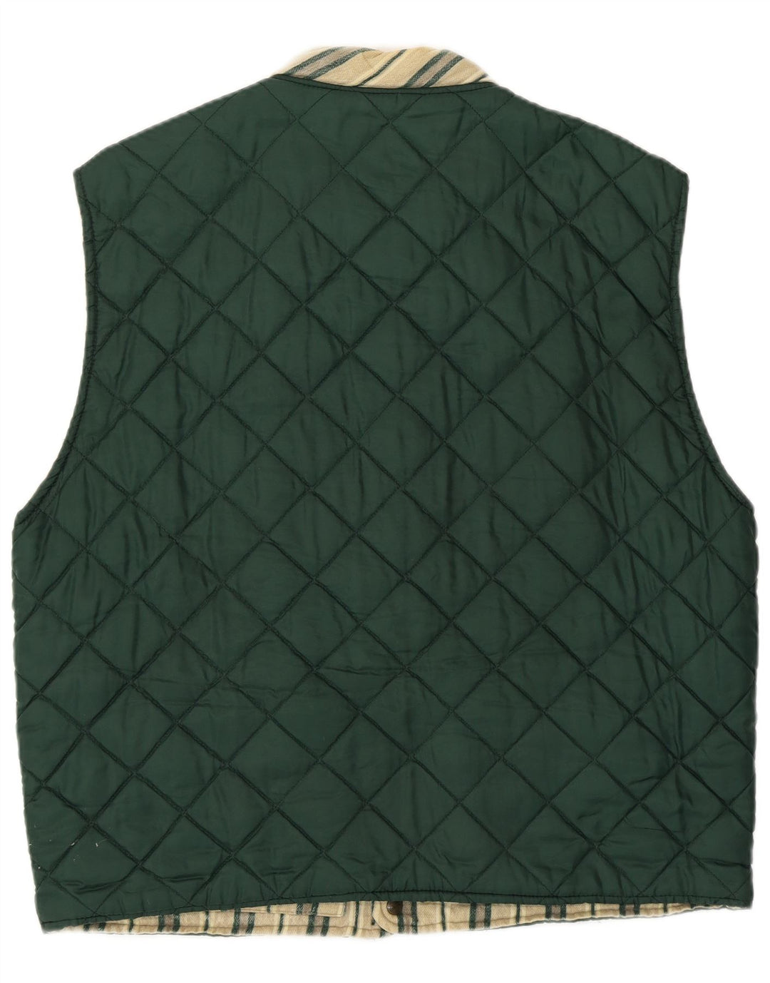 Creative Mens Reversible Quilted Gilet UK 40 Large Green