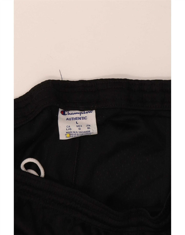 Champion Womens Sport Shorts UK 14 Large  Black