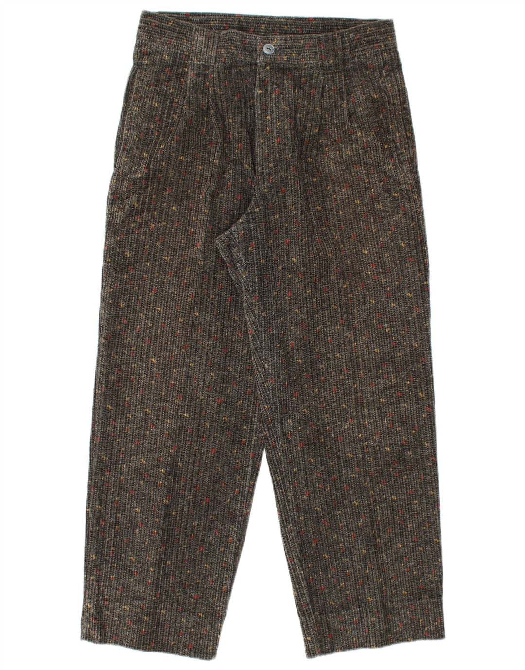 CARRERA Womens High Waist Corduroy Trousers IT 50 Large W34 L27 Grey