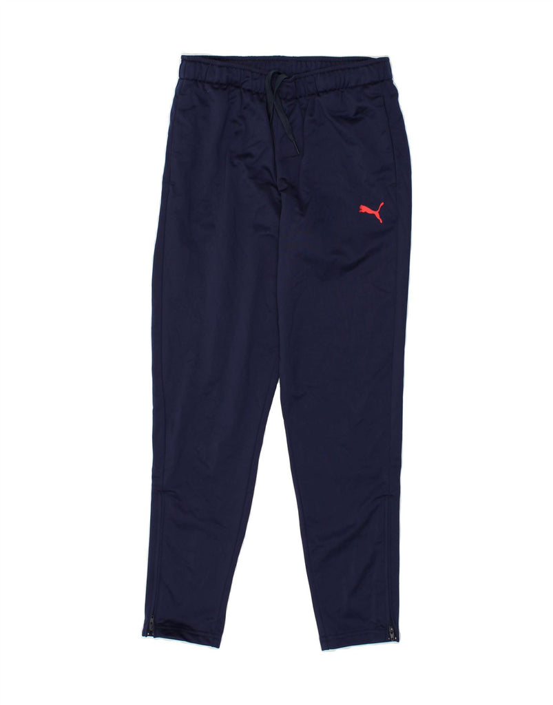 PUMA Boys Tracksuit Trousers 11-12 Years Navy Blue Polyester | Vintage Puma | Thrift | Second-Hand Puma | Used Clothing | Messina Hembry 