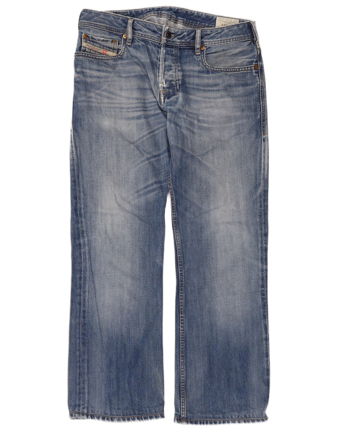 Diesel Mens Loose Jeans W31 L34 Blue Cotton