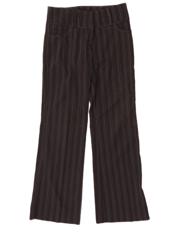GUESS Womens Straight Casual Trousers IT 40 Small W30 L31 Black Striped