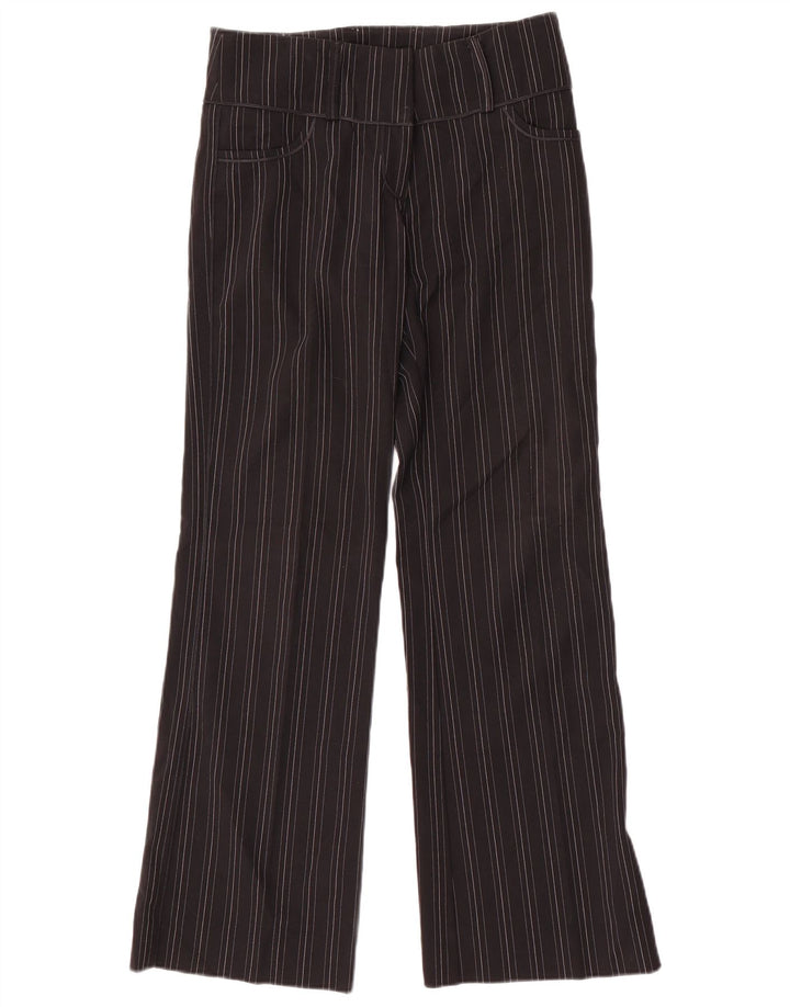 GUESS Womens Straight Casual Trousers IT 40 Small W30 L31 Black Striped