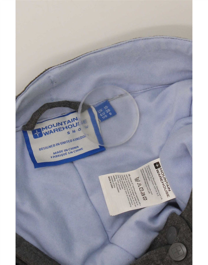 Mountain Warehouse Womens Ski Trousers UK 10 Small Grey Colourblock