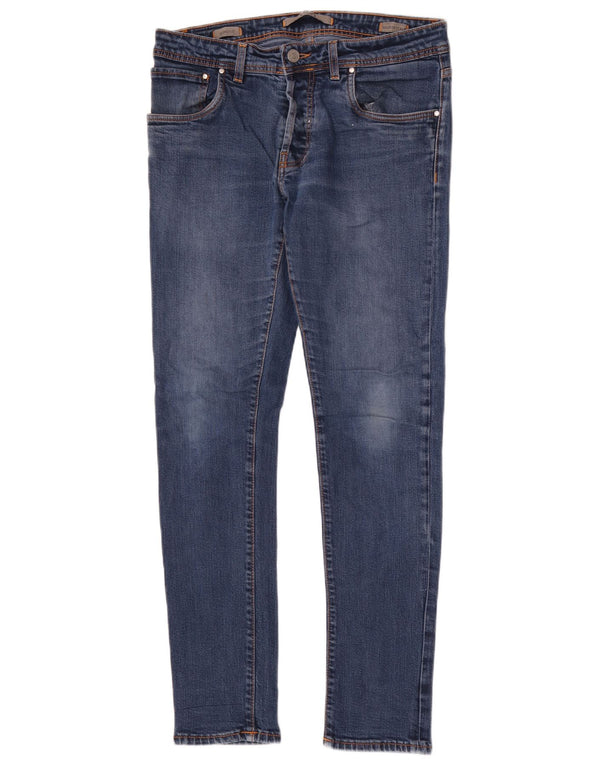 Liu Jo Mens Skinny Jeans W36 L32 Blue Cotton