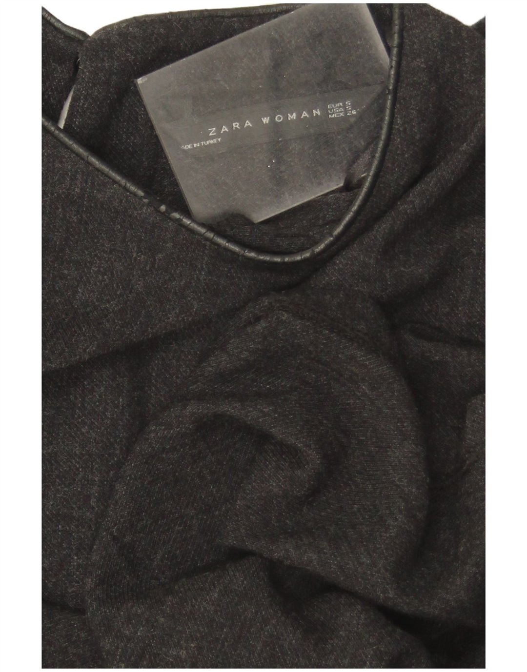 Zara Womens Long Sleeve A-Line Dress UK 10 Small Grey