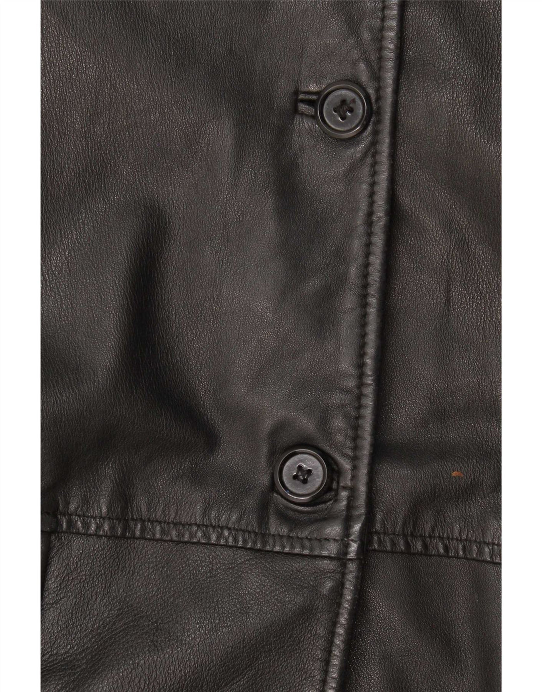 Conbipel Womens Loose Fit Leather Jacket IT 42 Medium Black