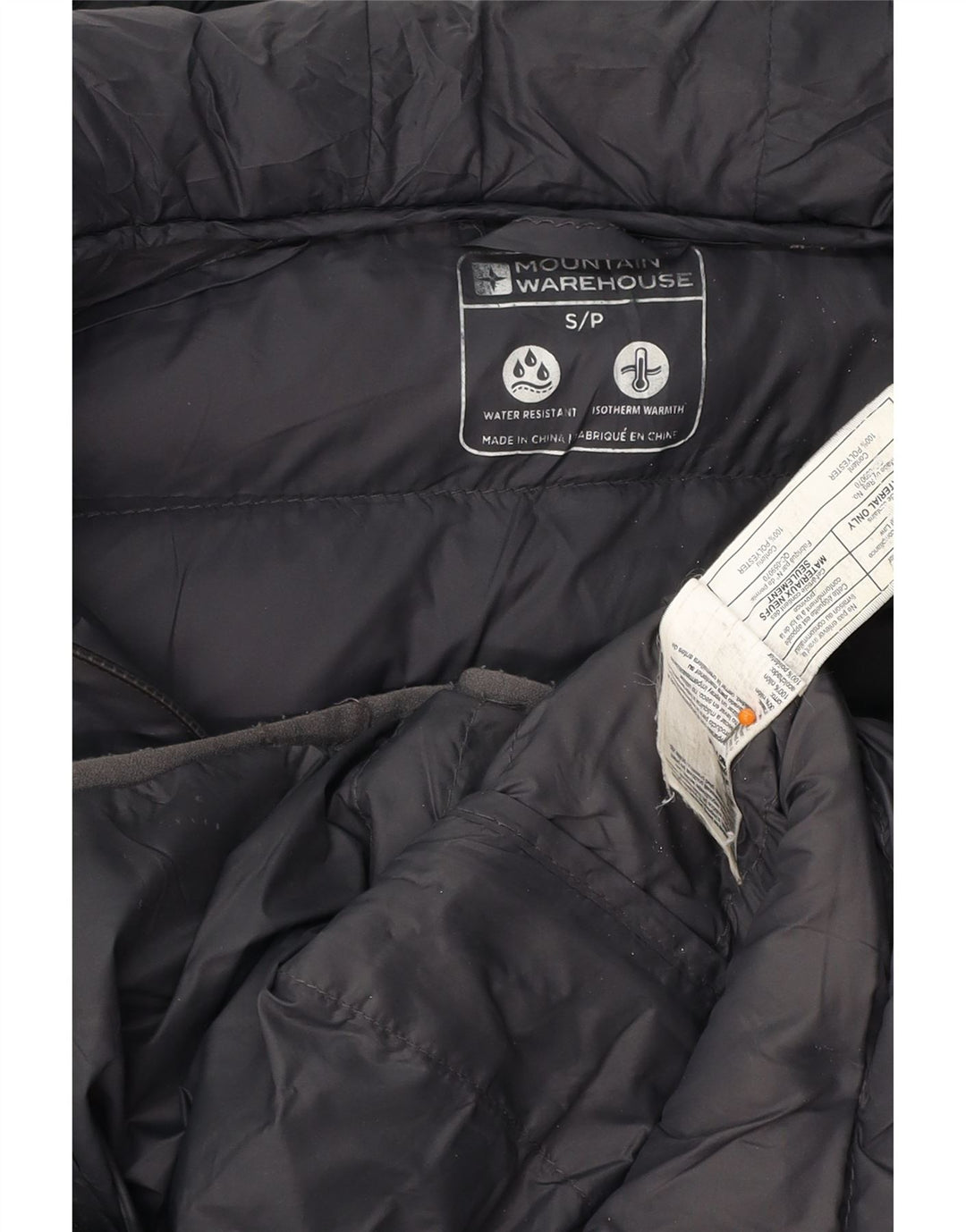 MOUNTAIN WAREHOUSE Mens Padded Jacket UK 36 Small Navy Blue Colourblock