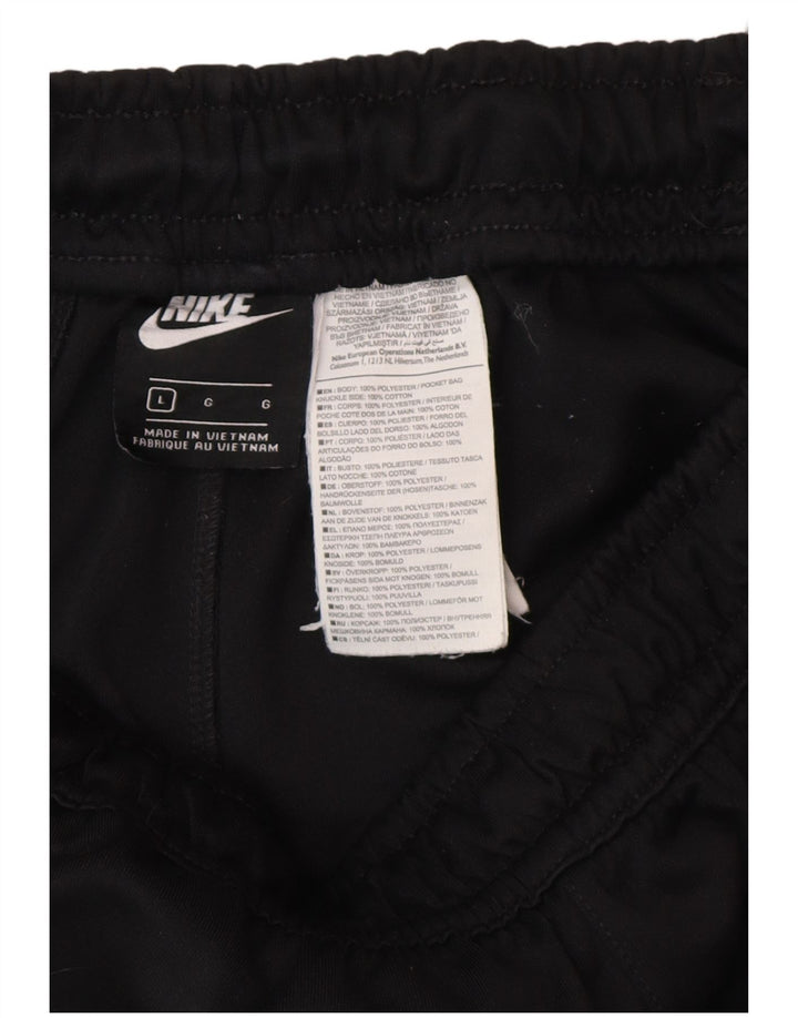 Nike Mens Graphic Tracksuit Trousers Large Black Polyester