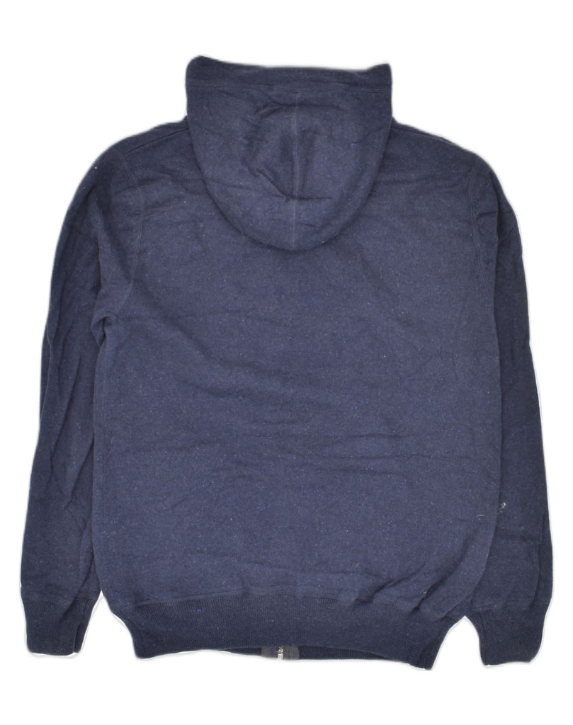 JACK WILLS Mens Zip Hoodie Sweater Medium Navy Blue Wool | Vintage Jack Wills | Thrift | Second-Hand Jack Wills | Used Clothing | Messina Hembry 