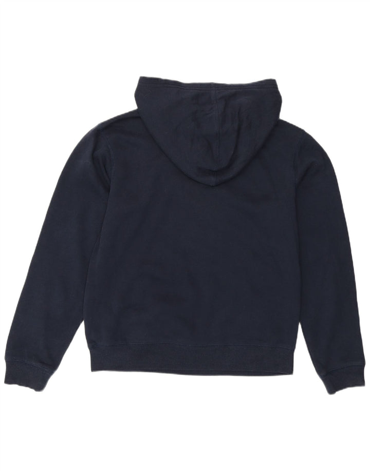 CHAMPION Womens Graphic Hoodie Jumper UK 18 XL Navy Blue Cotton