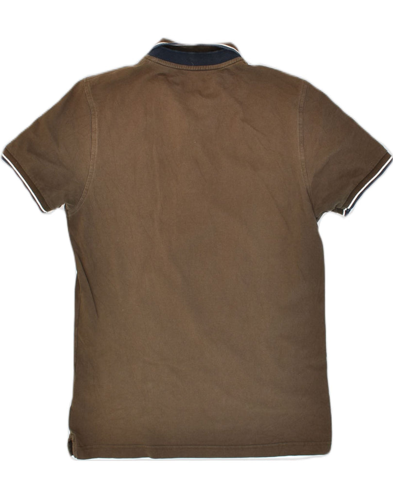 FAY Mens Polo Shirt Small Brown Cotton | Vintage Fay | Thrift | Second-Hand Fay | Used Clothing | Messina Hembry 