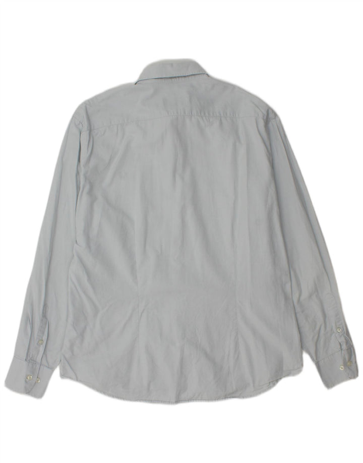 FRED PERRY Mens Slim Fit Shirt 2XL Blue Cotton