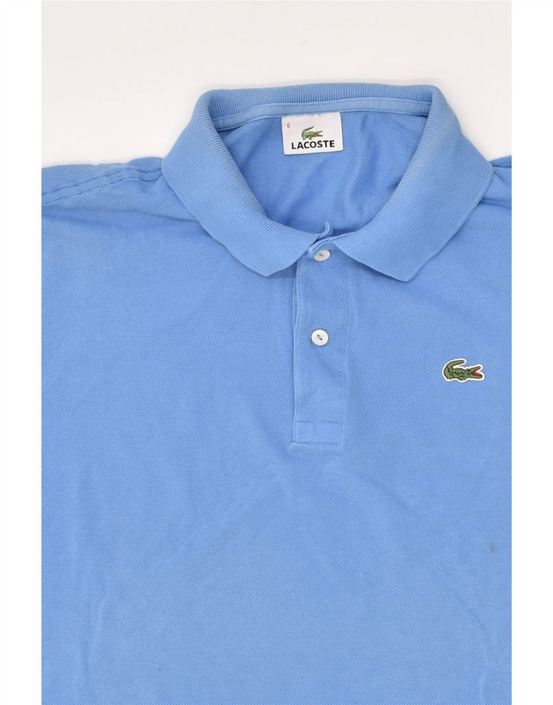 LACOSTE Mens Polo Shirt Size 6 XL Blue Cotton | Vintage Lacoste | Thrift | Second-Hand Lacoste | Used Clothing | Messina Hembry 