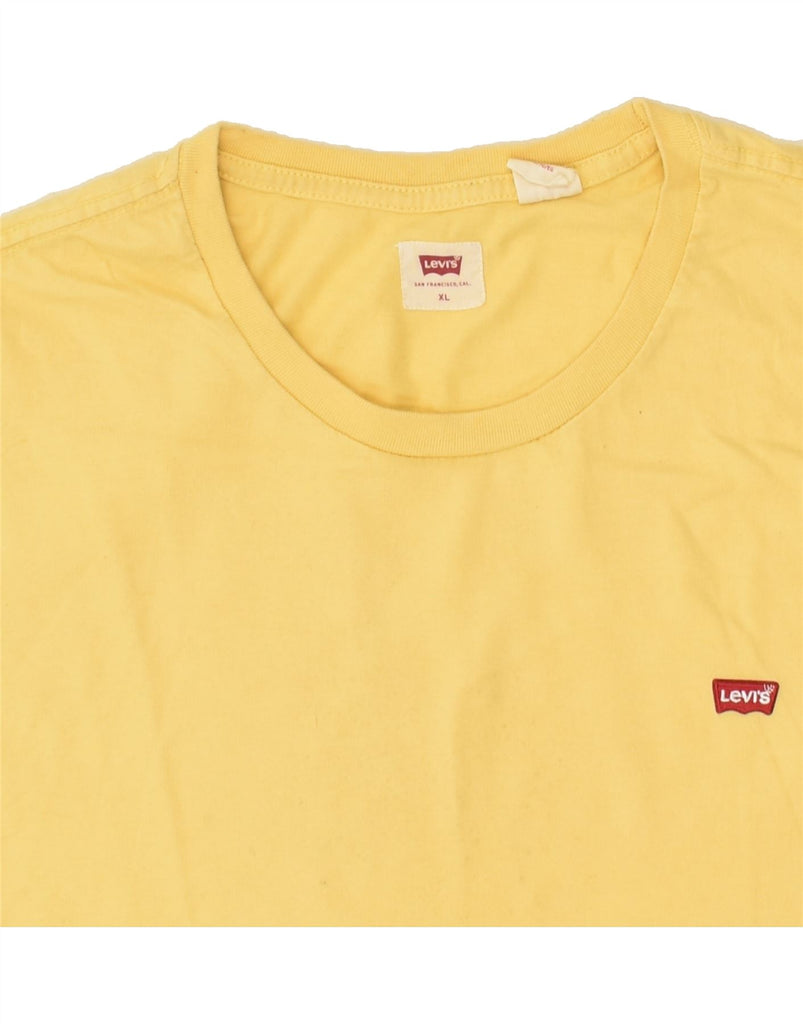 LEVI'S Mens T-Shirt Top XL Yellow Cotton | Vintage Levi's | Thrift | Second-Hand Levi's | Used Clothing | Messina Hembry 