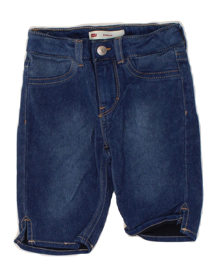 LEVI'S Girls Denim Shorts 3-4 Years W20  Blue Viscose Vintage Levi's and Second-Hand Levi's from Messina Hembry 
