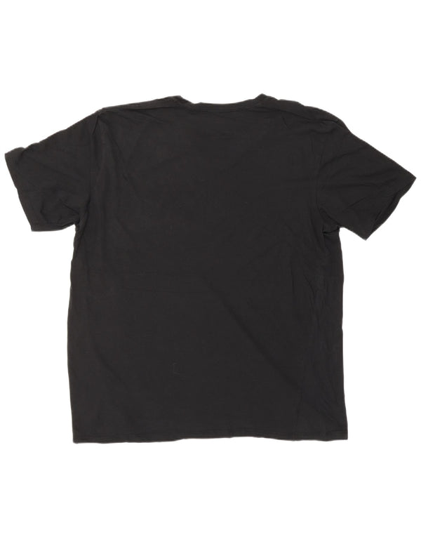 CALVIN KLEIN Mens T-Shirt Top Large Black