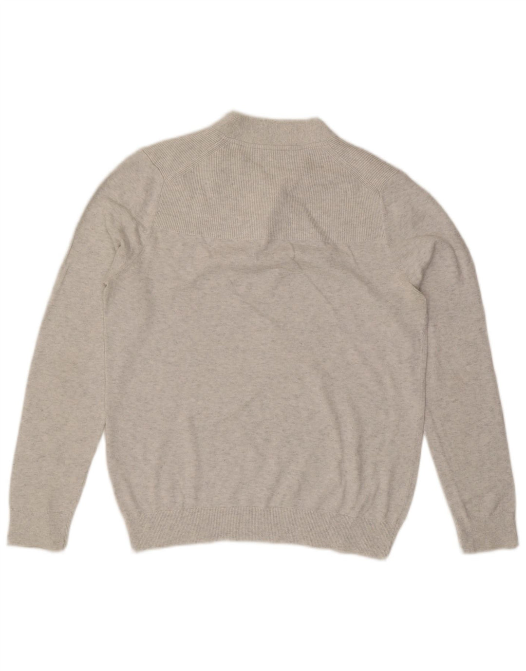 Reiss Mens V-Neck Jumper Sweater Medium Grey Flecked