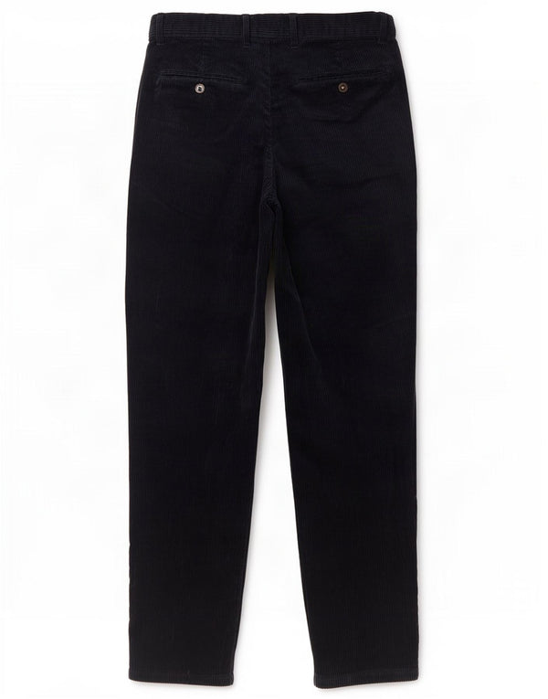 Zara Mens Tapered Corduroy Trousers EU 36 XS W29 L28 Navy Blue